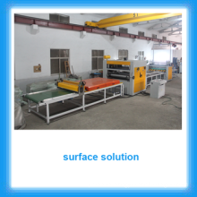 High gloss panel production line/PUR Hot Melt Glue laminating Machine for MDF Board